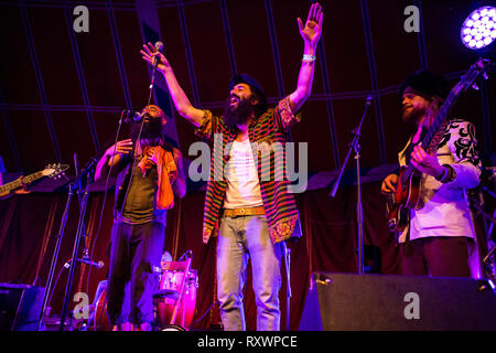 Die borten live auf der Bühne in das wilde Festival, Kent, Großbritannien Stockfoto
