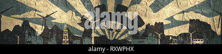 Energie und Power Icons Set. Header banner Stockfoto