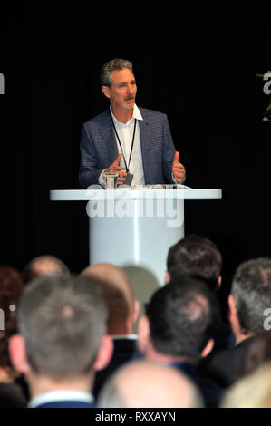 Werkspoorkathedraal, Utrecht. 8. März, 2019. Seine königliche Hoheit König Williem-Alexander nimmt an den Start von "gesunde Jugend Woche" eine fünftägige allgemein Fall. Ac Stockfoto