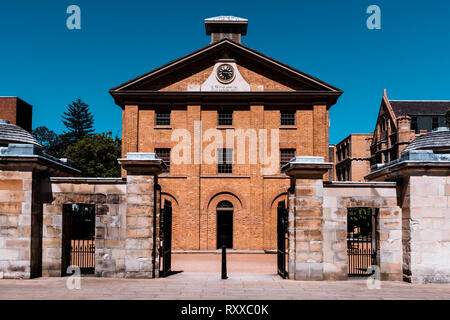 Die Hyde Park Barracks Museum, Macquarie Street, Sydney, New South Wales, Australien. Dies ist ein ehemaliges Gefängnis Gehäuse Sträflinge Stockfoto