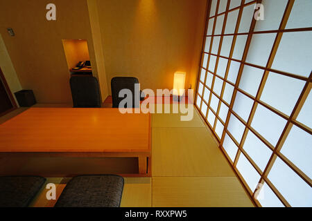 KYOTO, JAPAN-23 FEB 2019 - Blick auf das Hyatt Regency Kyoto ist ein Luxushotel im Higashiyama Ward von Kyoto in der Nähe der Sanjusangen-Tempel. Stockfoto