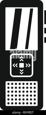 Polizei Voice Recorder Symbol. Einfache Abbildung: Polizei Voice Recorder vektor Symbol für Web Design auf weißem Hintergrund Stock Vektor