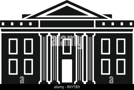 Museum Gericht Symbol. Einfache Abbildung: Museum Gericht vektor Symbol für Web Design auf weißem Hintergrund Stock Vektor