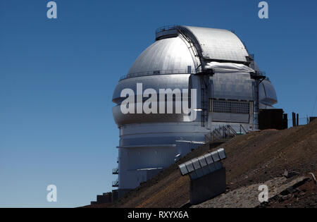 Sternwarte, Mauna Kea Gipfel, Hawaii, USA. Stockfoto