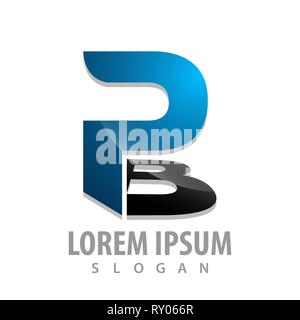 Initial PB logo Konzept Design. Symbol grafische Vorlage element Stock Vektor