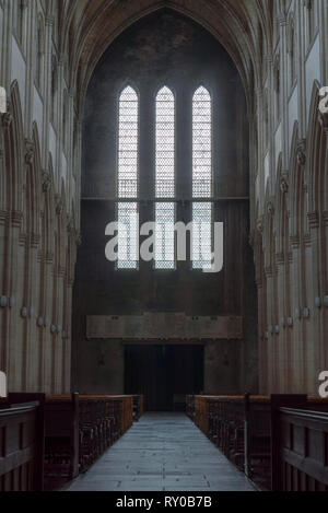Nachteil Abteikirche, Somerset UK Stockfoto