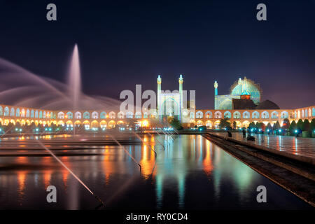 Naqsh-e Jahan Platz in Isfahan, Iran, im Januar 2019 im hdr getroffen wurden Stockfoto