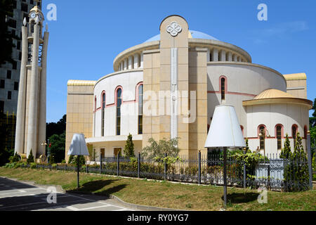 Orthodoxe Kathedrale der Auferstehung, die Kathedrale der Auferstehung Christi, Tirana, Albanien, Katedralja e Ringjalljës së Krishtit Stockfoto