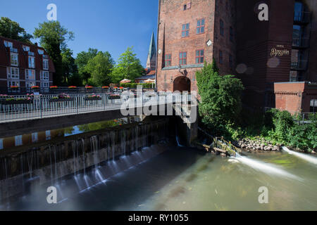 Hotel Bergstrom, Altstadt von Lüneburg auf der Ilmenau, Lüneburg, Deutschland, Hotel Bergström Stockfoto