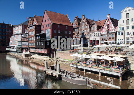 Altstadt von Lüneburg auf der Ilmenau, Lüneburg, Deutschland Stockfoto