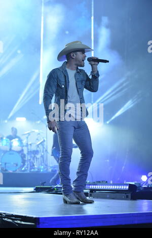 Glasgow, UK. 10 Mär, 2019. Distin Lynch führt auf dem Land zu Land Musikfestival auf der Hydro-Arena in Glasgow. Credit: Colin Fisher/Alamy leben Nachrichten Stockfoto