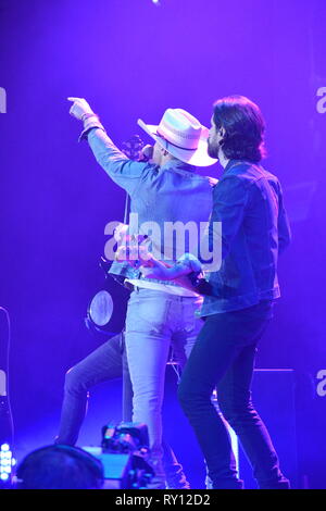 Glasgow, UK. 10 Mär, 2019. Distin Lynch führt auf dem Land zu Land Musikfestival auf der Hydro-Arena in Glasgow. Credit: Colin Fisher/Alamy leben Nachrichten Stockfoto