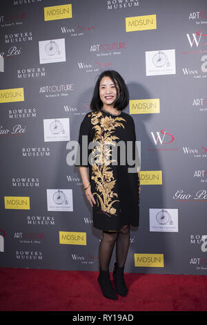 Beverly Hills, CA, USA. 9 Mär, 2019. Chinesische Couturier Guo Pei besucht die Art Couture Ausstellung in Winn Slavin Bildende Kunst, Beverly Hills, CA. Credit: Mark Samala/ZUMA Draht/Alamy leben Nachrichten Stockfoto