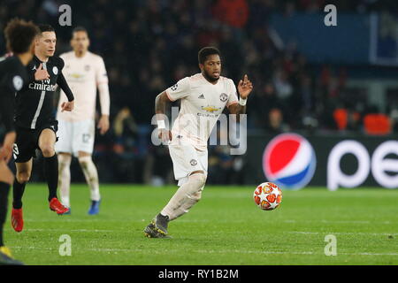 Paris, Frankreich. 6 Mär, 2019. Fred (ManU) Fußball: UEFA Champions League Runde 16 2. bein Übereinstimmung zwischen Paris Saint-Germain 1-3 Manchester United im Parc des Princes Stadion in Paris, Frankreich. Credit: mutsu Kawamori/LBA/Alamy leben Nachrichten Stockfoto