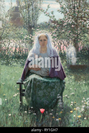 Die Gottesmutter, 1892. George Hitchcock (American, 1850-1913). Öl auf Leinwand; ohne Rahmen: 160,3 x 112 cm (63 1/8 x 44 1/8 in. Stockfoto