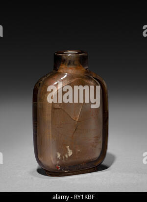 Schnupftabak Flasche, 1644-1912. China, Qing Dynastie (1644-1911). Glas; Insgesamt: 8 cm (3 1/8 in. Stockfoto