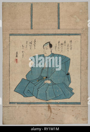 Porträt, 1786-1865. Utagawa Kunisada (Japanisch, 1786-1865). Farbe holzschnitt; Blatt: 36 x 23,2 cm (14 1/4 x 9 1/8 in. Stockfoto