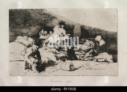 Die Schrecken des Krieges: Diese Auch. Francisco de Goya (Spanisch, 1746-1828). Ätzen Stockfoto