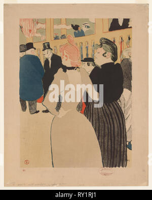 Au Moulin Rouge: Der Vielfraß und Ihre Schwester (La Goulou et sa soeur). Henri de Toulouse-Lautrec (Französisch, 1864-1901). Lithographie Stockfoto