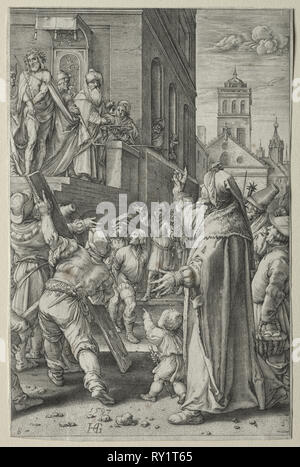 Die Leidenschaft. Hendrick Goltzius (Niederländisch, 1558 - 1617). Gravur Stockfoto