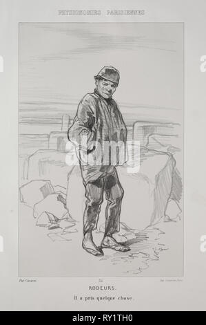 Rodeurs. Paul Gavarni (Französisch, 1804-1866). Lithographie Stockfoto