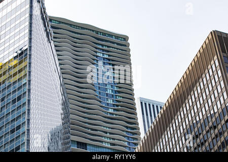 Aqua Tower. Chicago Riverwalk, Chicago, Illinois. September, 2018 Stockfoto