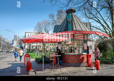 Kiosk, Kantstr., Charlottenburg, Berlin, Deutschland Stockfoto