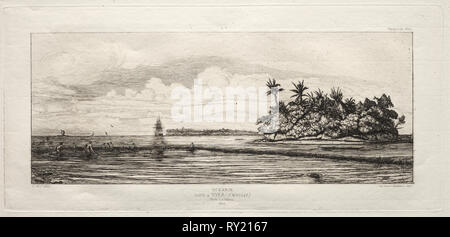 Oceanie, 1845. Charles Meryon (Französisch, 1821-1868). Ätzen Stockfoto