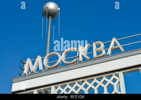 Cafe Moskau, Karl-Marx-Allee, Mitte, Berlin, Deutschland Stockfoto