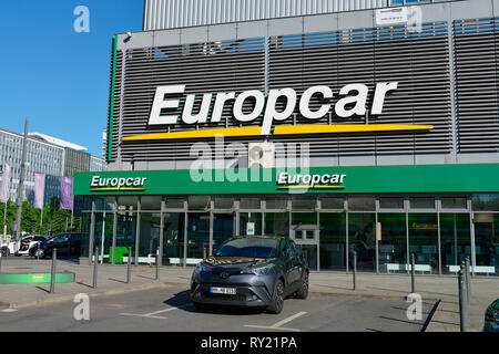 Europcar, Alexanderplatz, Mitte, Berlin, Deutschland Stockfoto