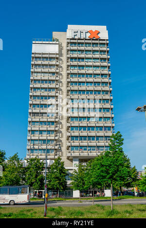 Haus des Reisens, Alexanderstrasse, Alexanderplatz, Mitte, Berlin, Deutschland Stockfoto