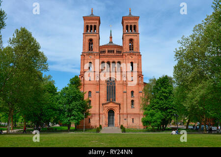 St.-Thomas-Kirche, Mariannenplatz, Kreuzberg, Berlin, Deutschland Stockfoto