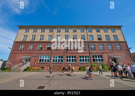 Verwaltungstrakt, Stasi-Gedenkstaette, Genslerstrasse, Hohenschönhausen, Lichtenberg, Berlin, Deutschland Stockfoto