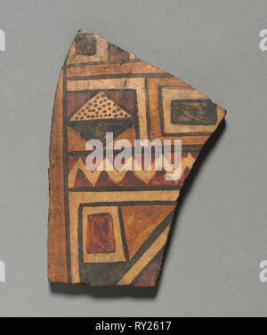 Fragment, 1400-1532. Peru, Inca, 1400-1532 AD. Töpferei; gesamt: 1,2 x 10,5 x 7,5 cm (1/2 x 4 1/8 x 2 15/16 in Stockfoto