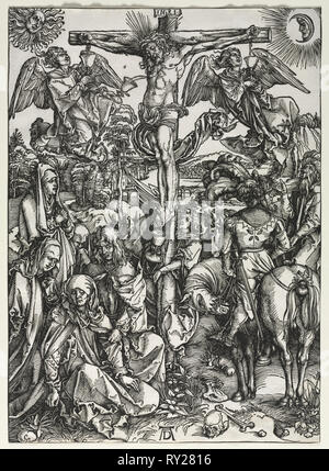 Die Kreuzigung. Albrecht Dürer (1471-1528). Holzschnitt Stockfoto