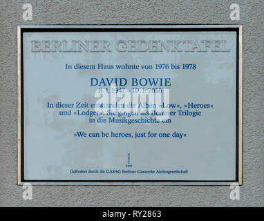 Wohnhaus David Bowie, Hauptstrasse, Schöneberg, Berlin, Deutschland Stockfoto