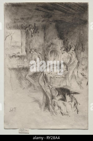 Die kleine Schmiede. James McNeill Whistler (American, 1834-1903). Drypoint Stockfoto