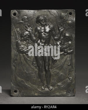 Ecce Homo (Siehe der Mann), C. 1600. Workshop oder Anhänger von Antonio Abondio (Italienisch, 1538-1591). Führen; gesamt: 8,3 x 6,4 cm (3 1/4 x 2 1/2 in. Stockfoto