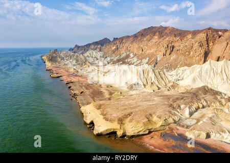 Hormuz Insel im Hormuz gerade, südlich der Iran im Januar 2019 genommen, hdr genommen Stockfoto