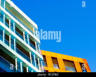 Modernes Apartment Gebäude in Enderby Wharf, Greenwich - South East London, England Stockfoto