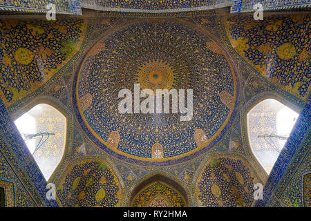 Shah Moschee bei Naqsh-e Jahan Platz in Isfahan, Iran, im Januar 2019 im hdr getroffen wurden Stockfoto