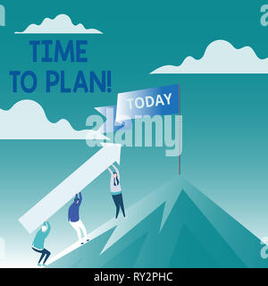 Konzeptionelle Hand schreiben, Zeit zu planen. Begriff Sinne Idee Entwicklung Moment Strategie Denken Stockfoto