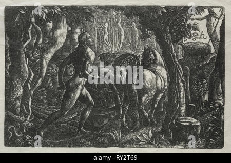 Der Pflüger, 1829. Edward Calvert (British, 1799-1883). Holzstich Stockfoto