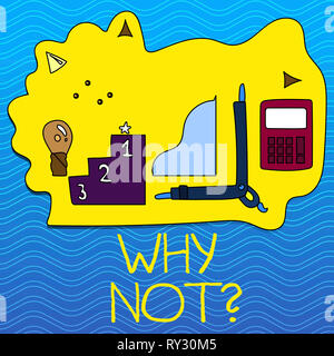 Wort schreiben Text Warum Notquestion. Business foto Präsentation geben mir ein Grund für die nicht etwas tun, sagen Sie nicht nein Stockfoto