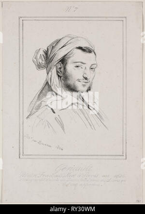 Theodore Gericault, 1824. Achille Devéria (Französisch, 1800-1857). Lithographie Stockfoto