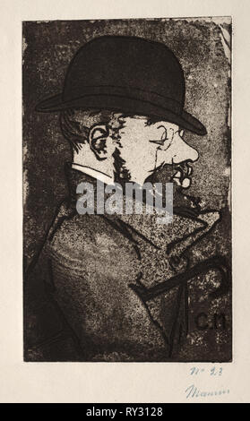 Henri de Toulouse-Lautrec. Charles Maurin (Französisch, 1856-1914). Radierung und Aquatinta Stockfoto