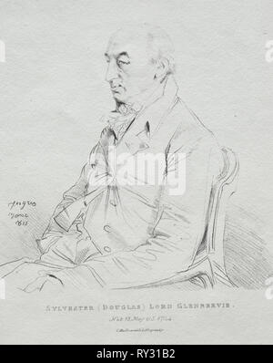 Sylvester Herr Glenbervie, 1815. Jean-Auguste-Dominique Ingres (Französisch, 1780-1867). Lithographie Stockfoto