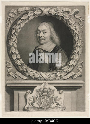 Henri-Auguste Comte de Loménie de Brienne, 1660. Robert Nanteuil (Französisch, 1623-1678). Gravur Stockfoto