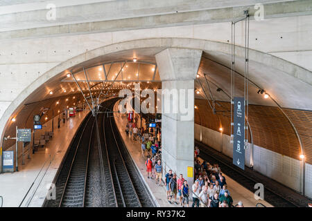 Monaco, 21.Oktober: Innenansicht des Gare de Monaco station am 21.Oktober 2018 Monco Stockfoto