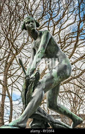 Die Statue ist einfach genannt, d. h. JAKT Jagen. Stockfoto